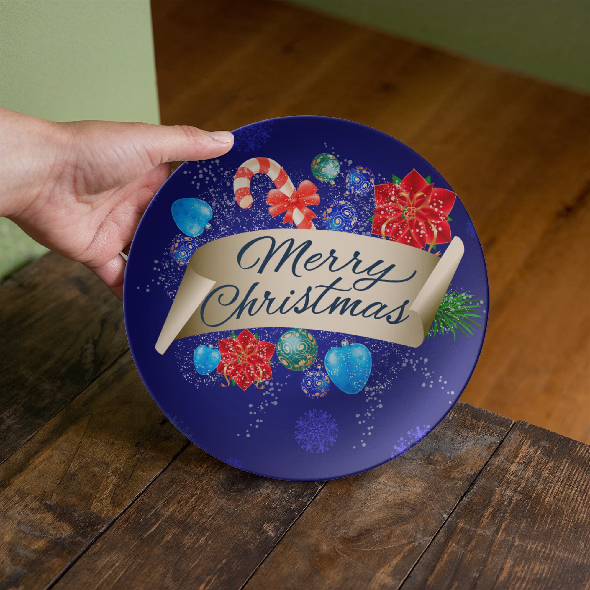 Blue Merry Christmas 10