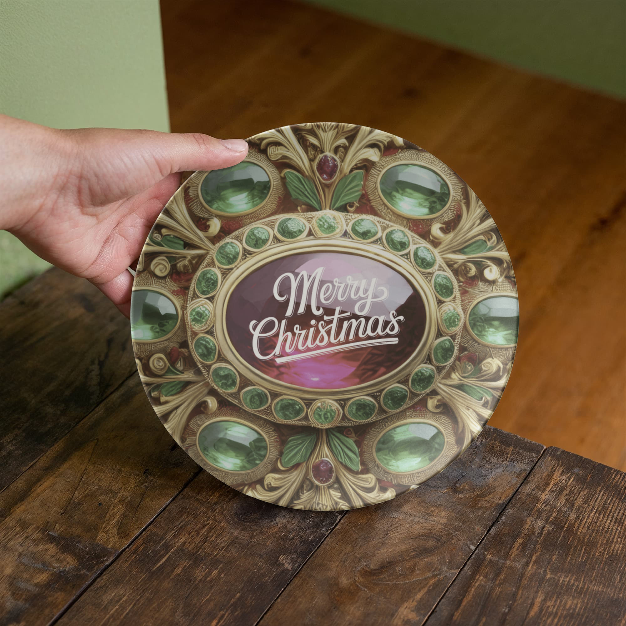 Ornate Golden Frame with Gemstones 10