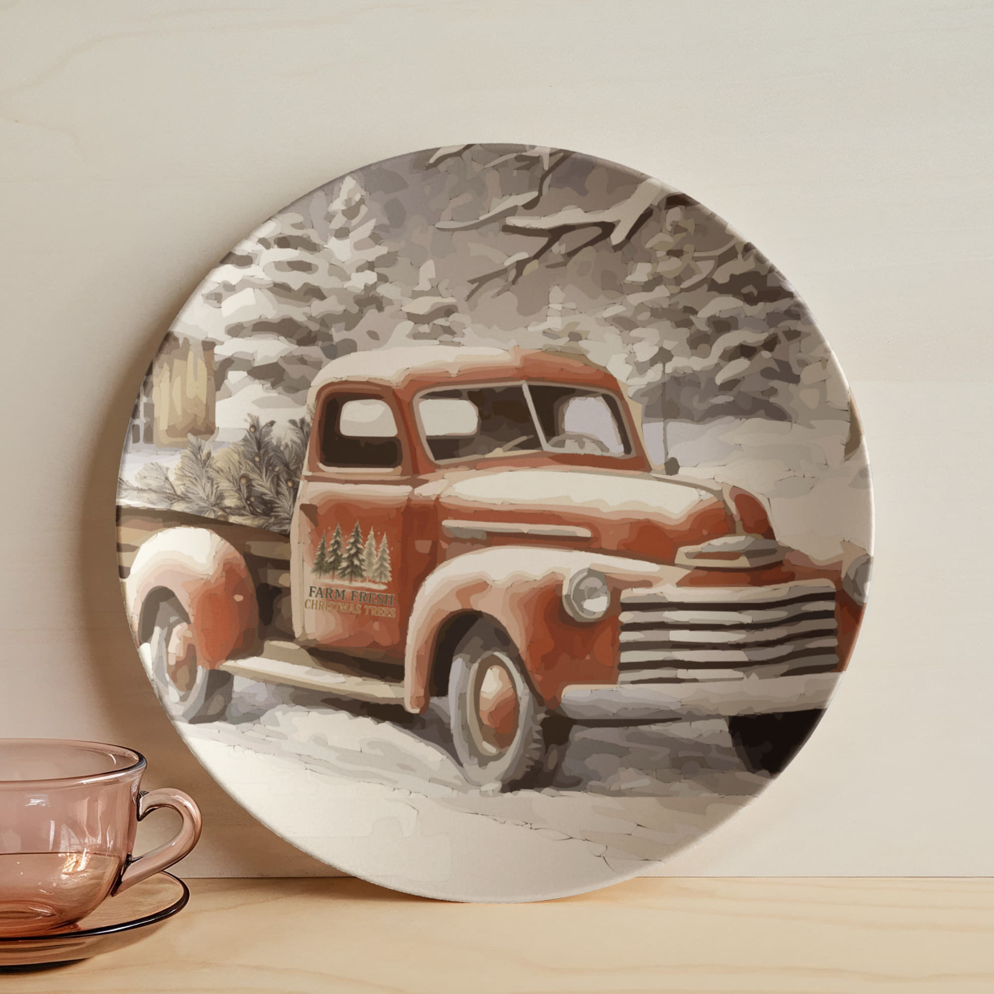 Farm Fresh Christmas Trees Vintage Truck 10