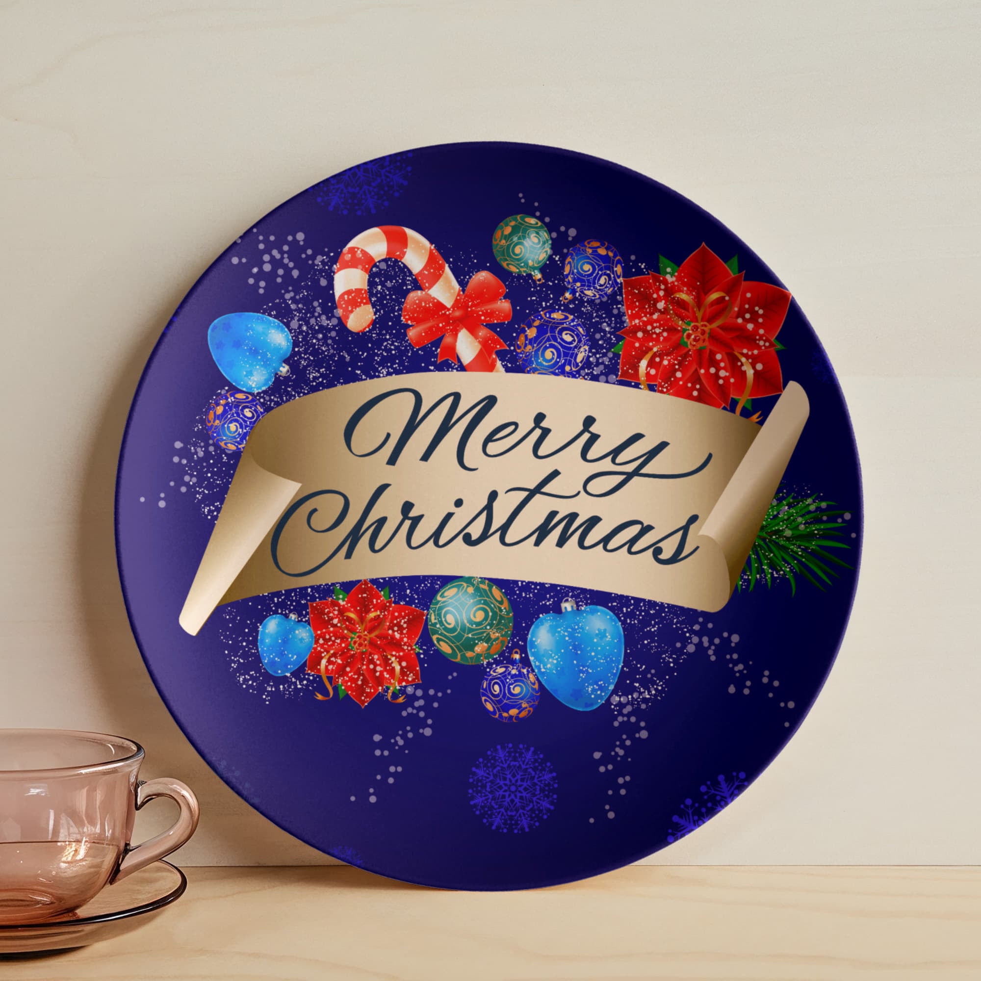 Blue Merry Christmas 10