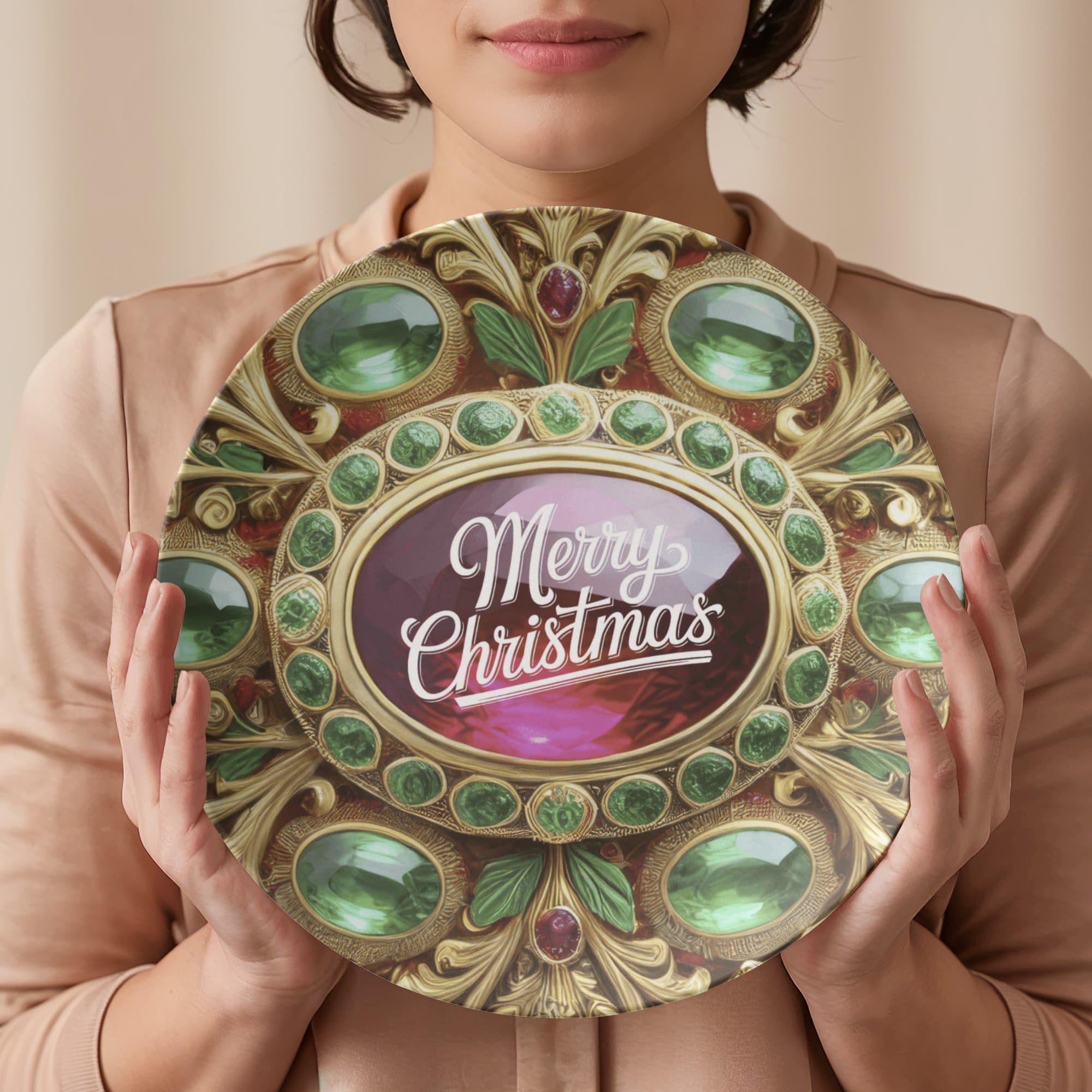 Ornate Golden Frame with Gemstones 10