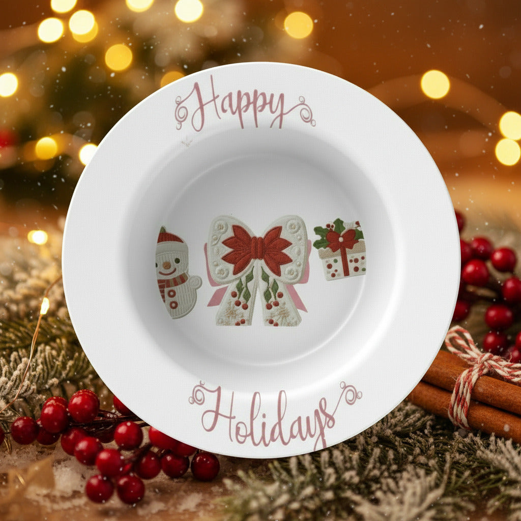 Happy Holidays Faux Yarn Polymer 8.5