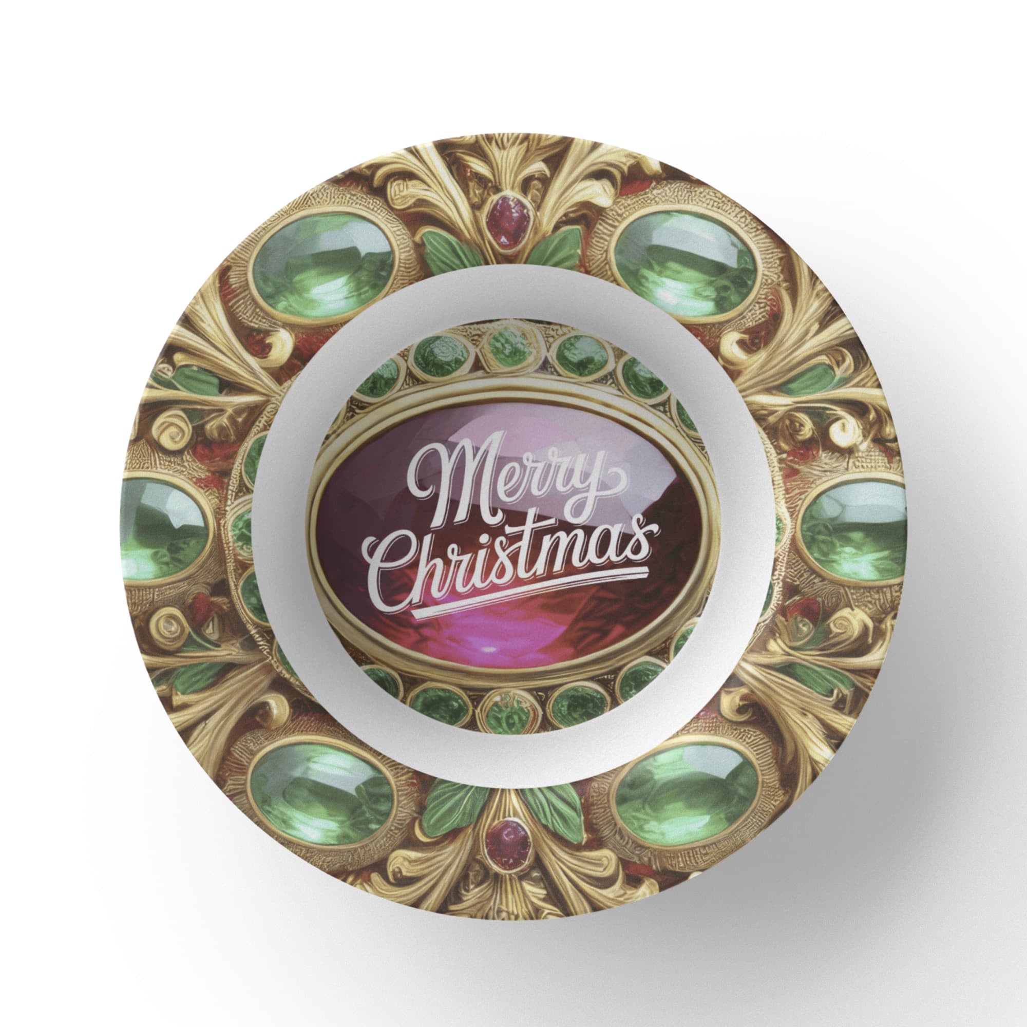 Ornate Gold Frame with Gemstones 8.5