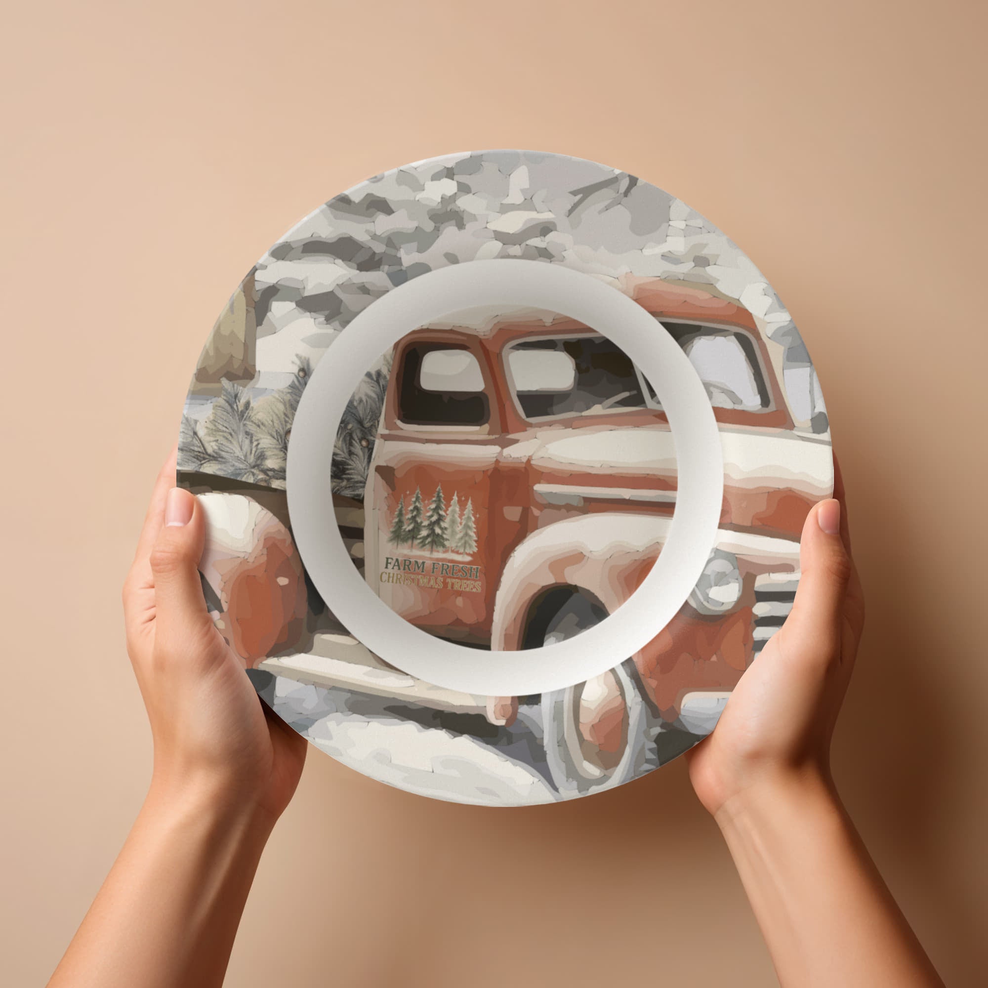 Farm Fresh Christmas Trees Vintage Truck 8.5