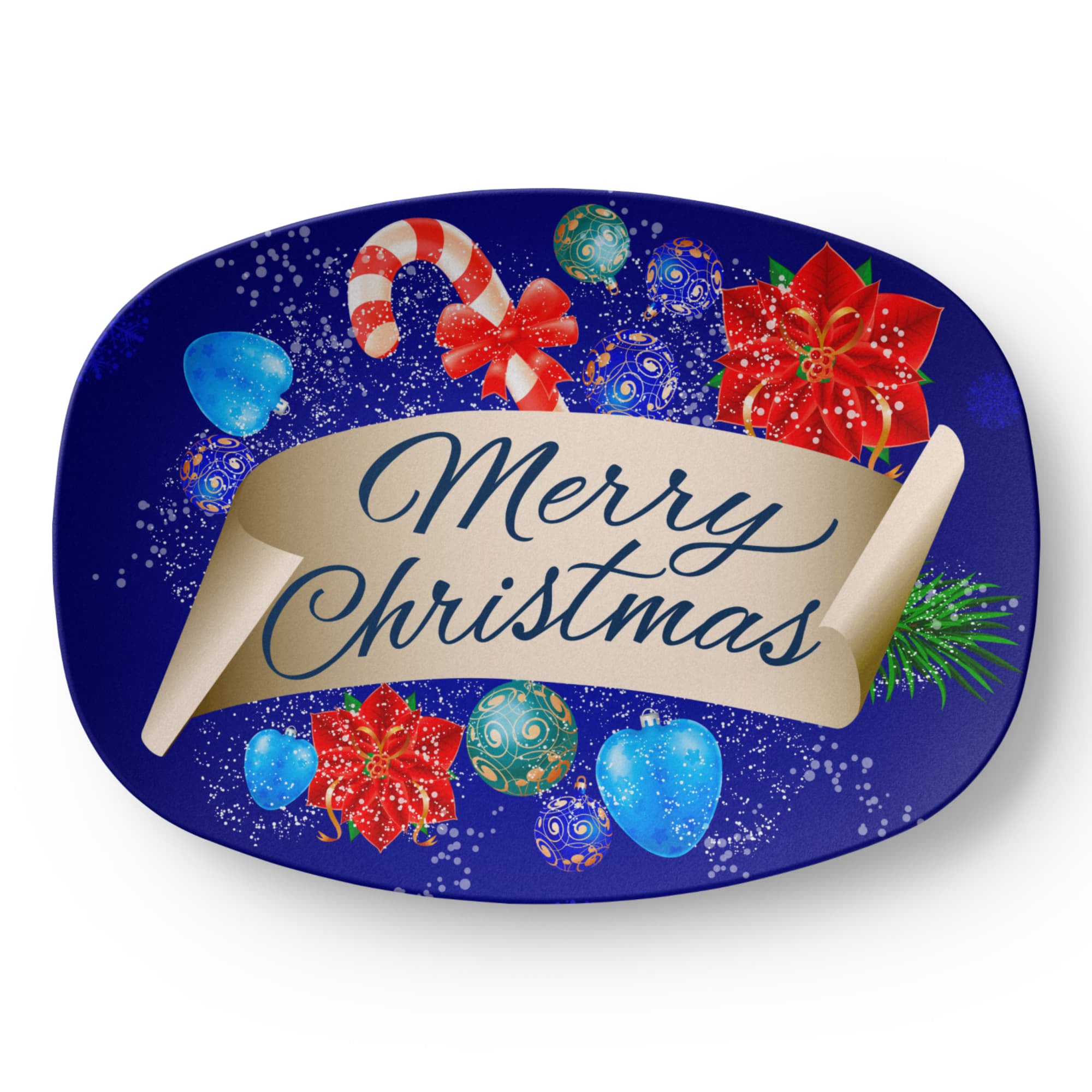 Blue Merry Christmas Design 10