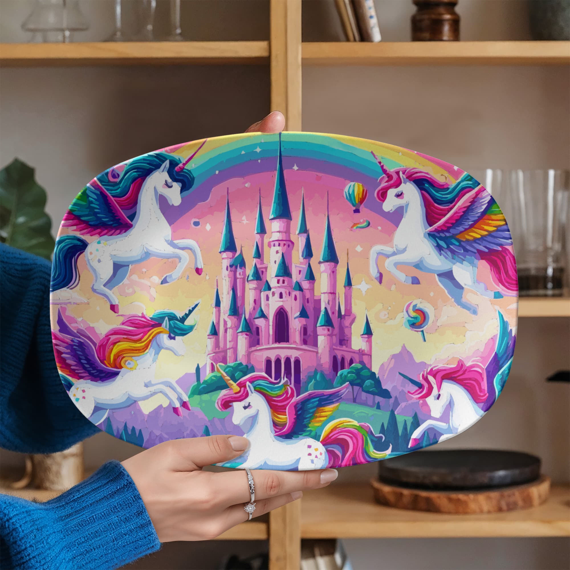 Cute Purple Unicorns with Pink Castle 10