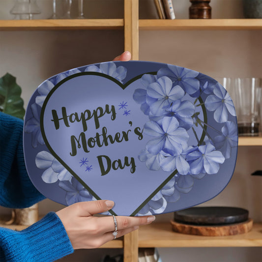 Lavender Happy Mother's Day 10" x 14" Oval Serving Platter
