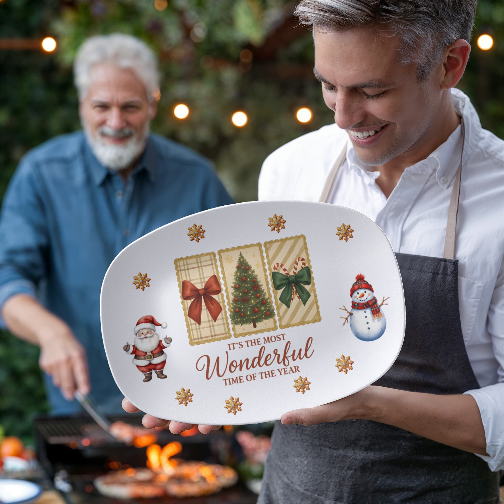 Most Wonderful Time of the Year Oval Serving Platter