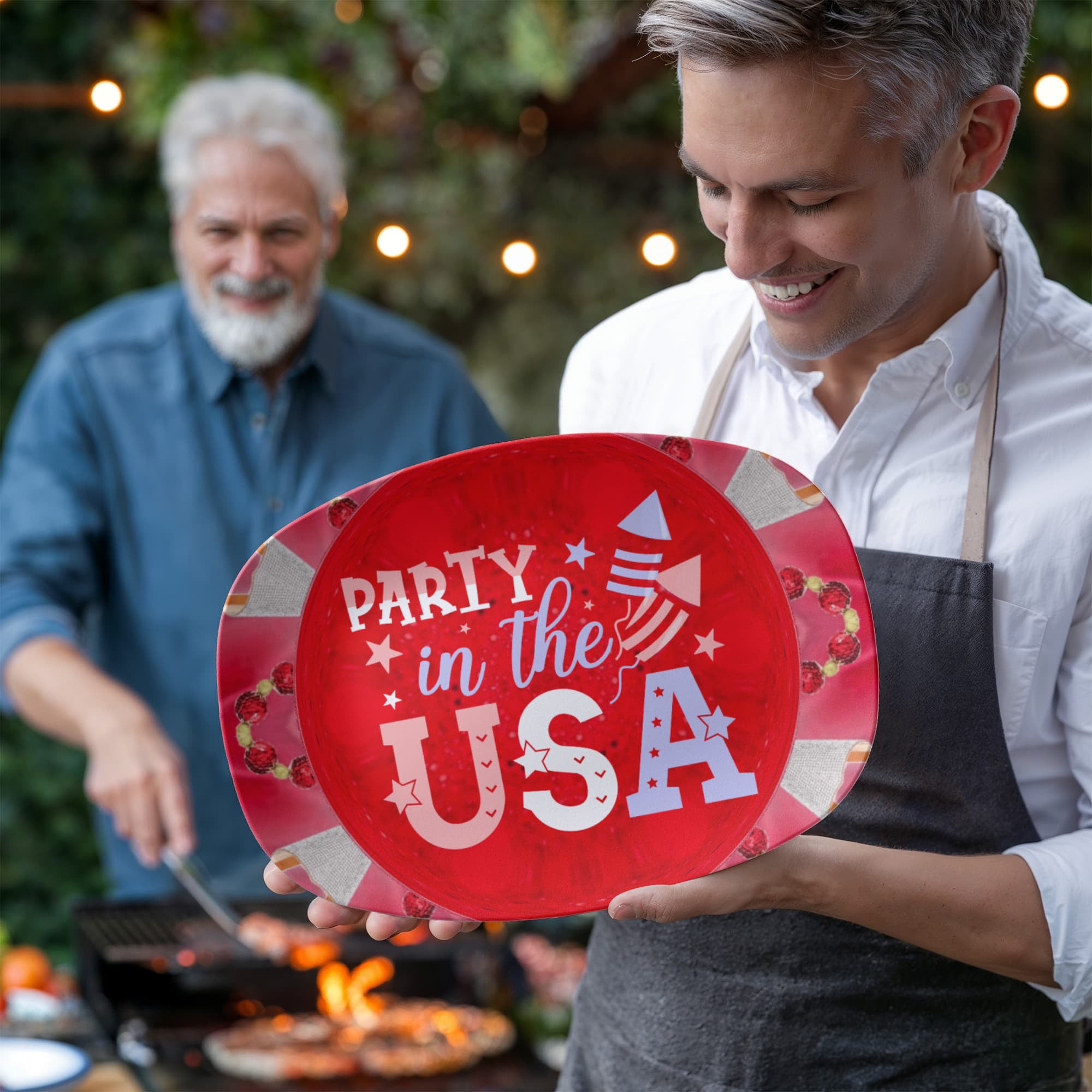 Party in the USA 10”x14” Oval Serving Platter