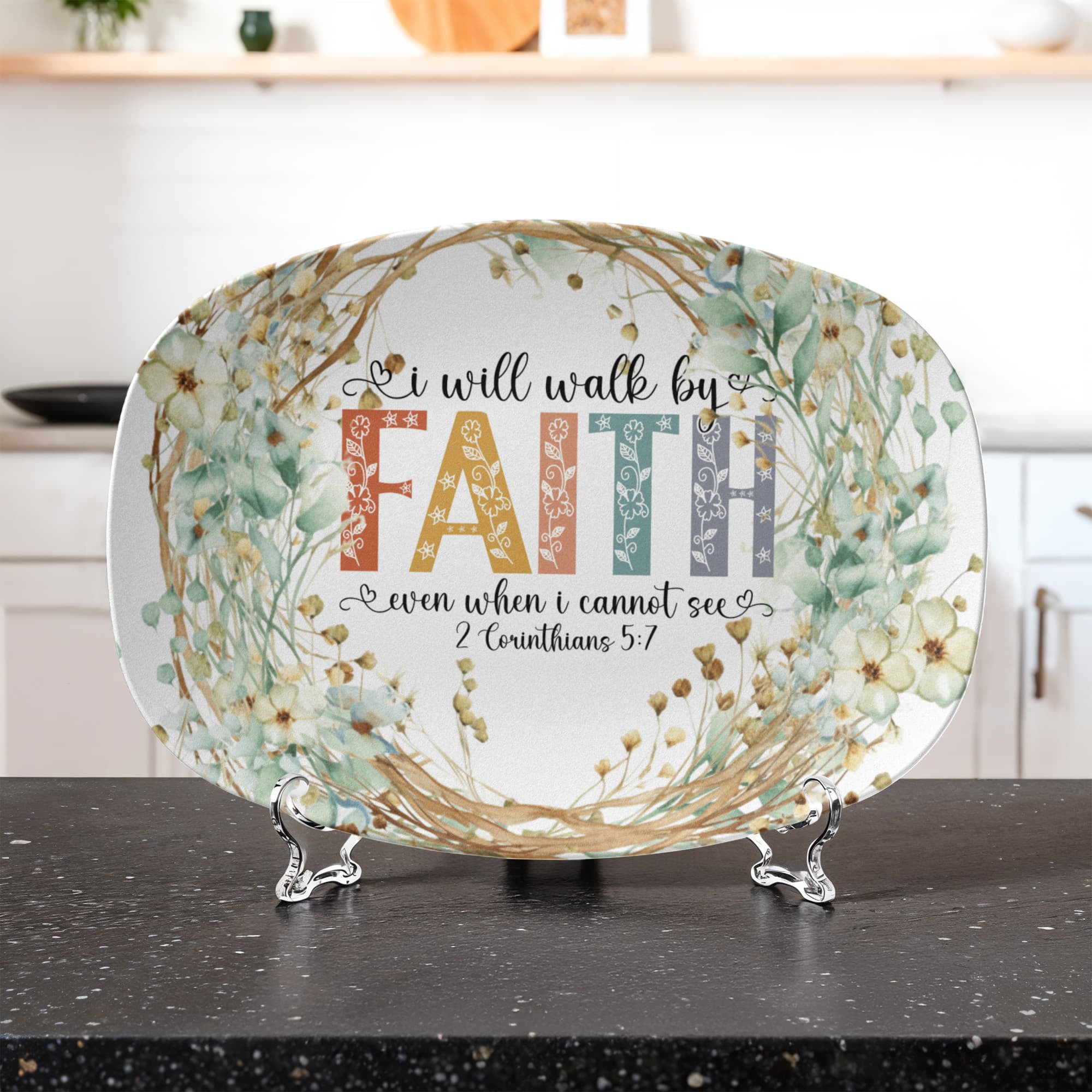I Will Walk by Faith Even When I Cannot See Oval 10