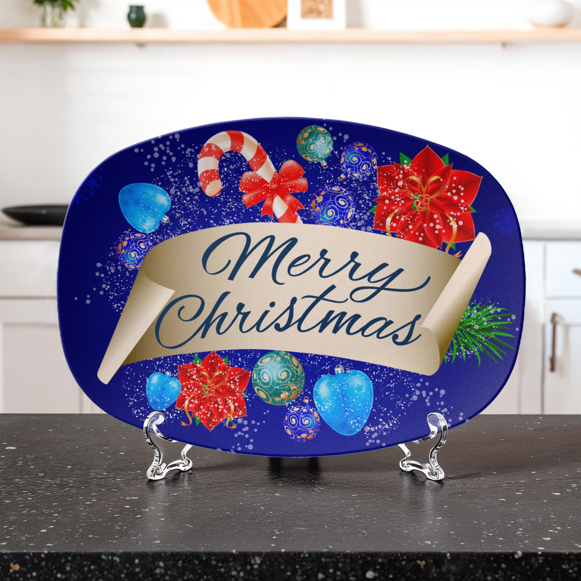 Blue Merry Christmas Design 10