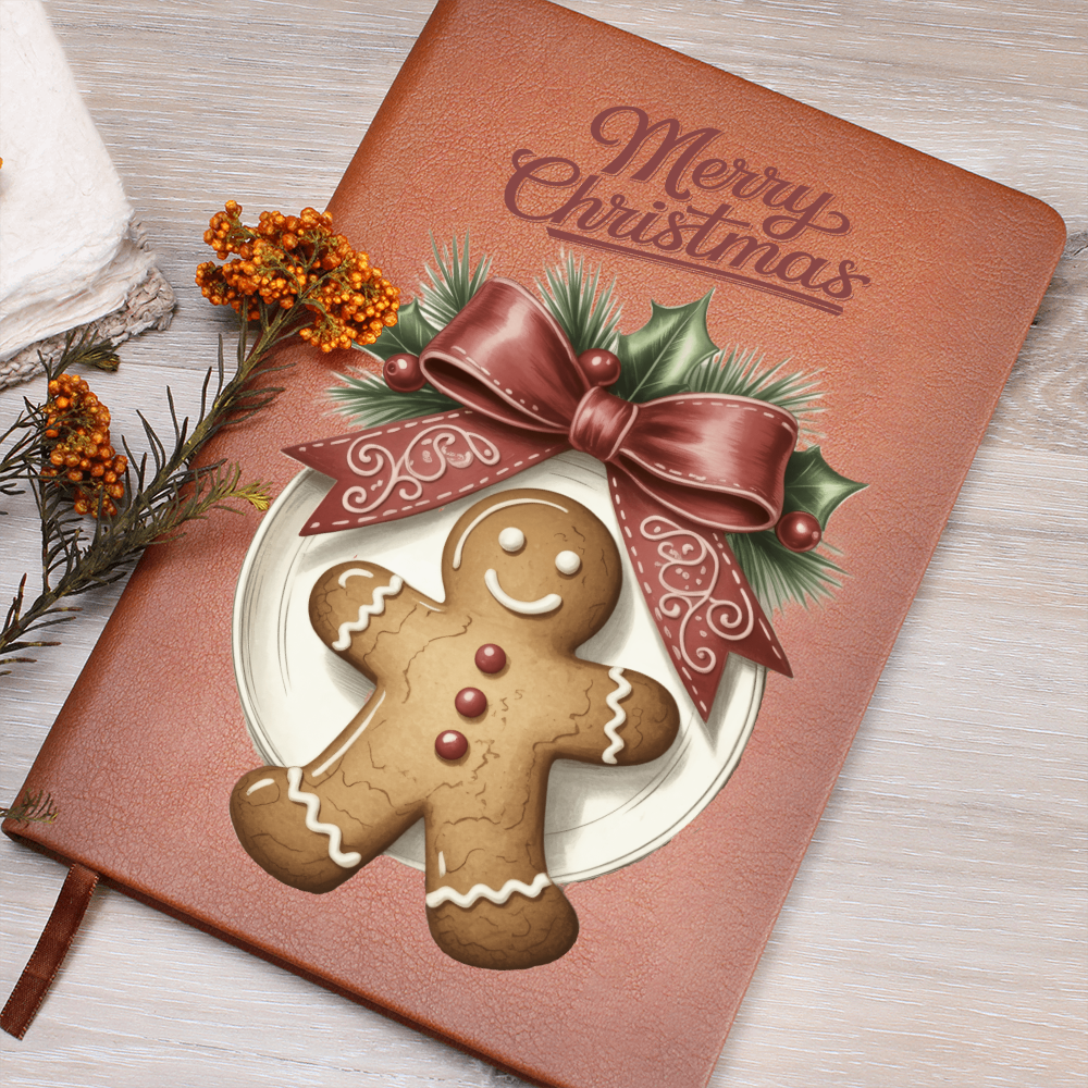 Merry Christmas Gingerbread Man Graphic Journal