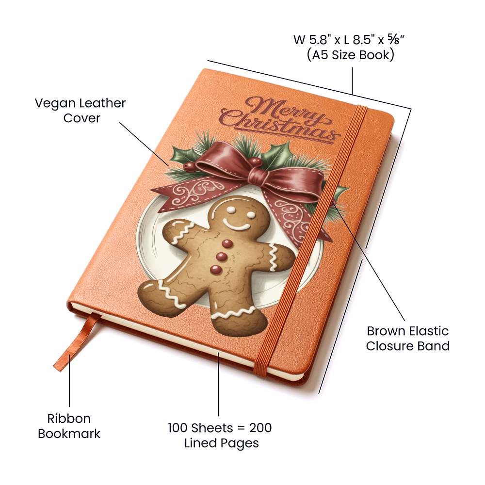 Merry Christmas Gingerbread Man Graphic Journal