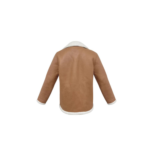 Women's Retro Pocket Lapel Button Jacket Fur Coat