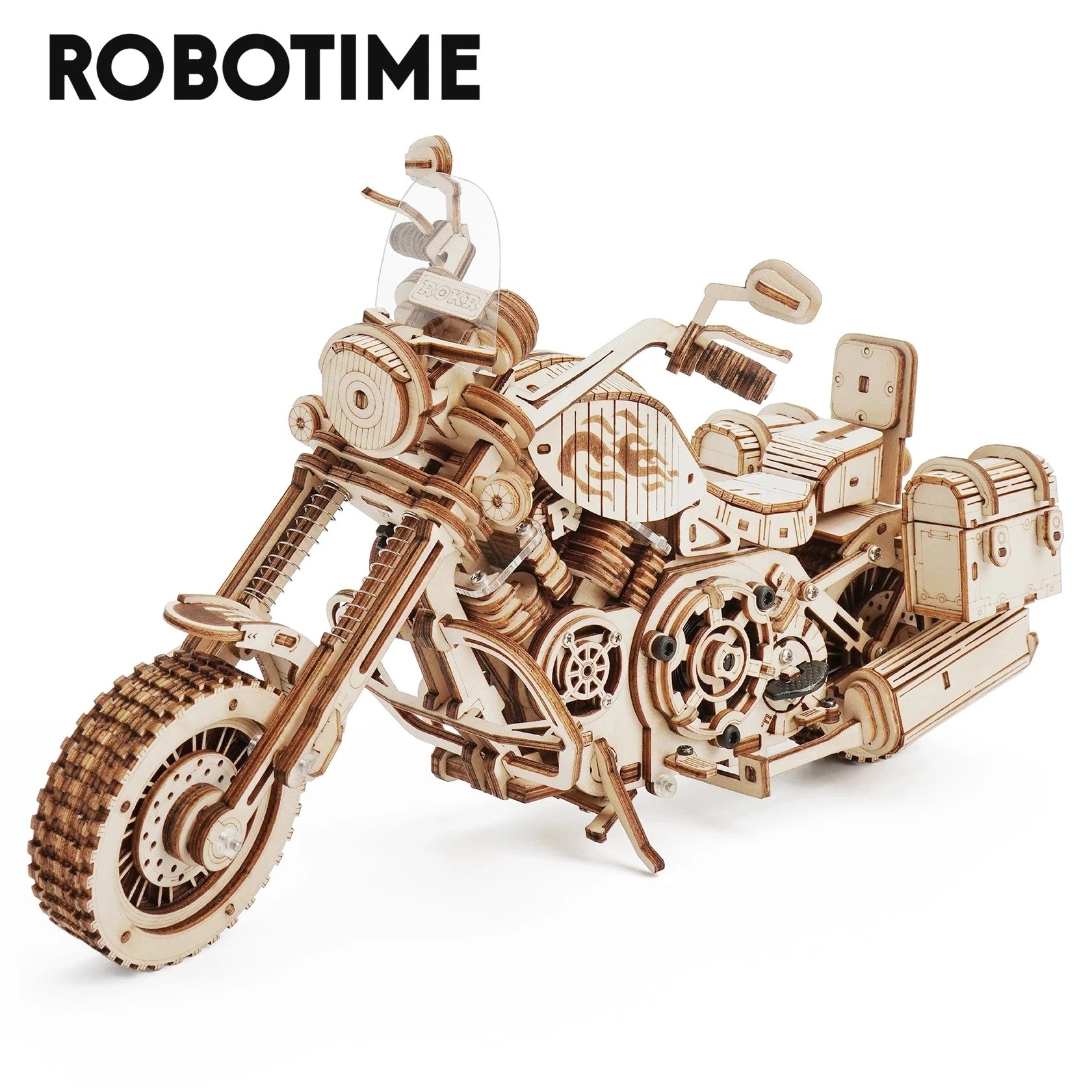 Motorcycle Wooden Model 420-piece Kit for Adults and Youth