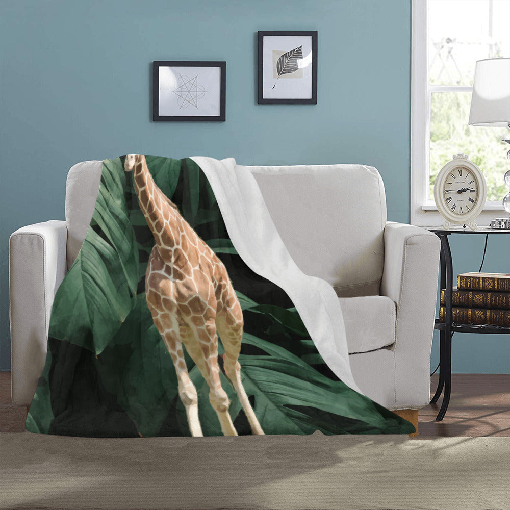 Tall Giraffe Ultra-Soft Micro Fleece Blanket 40