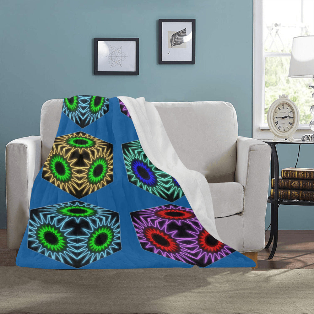 Colorful Cubes Ultra-Soft Micro Fleece Blanket 40