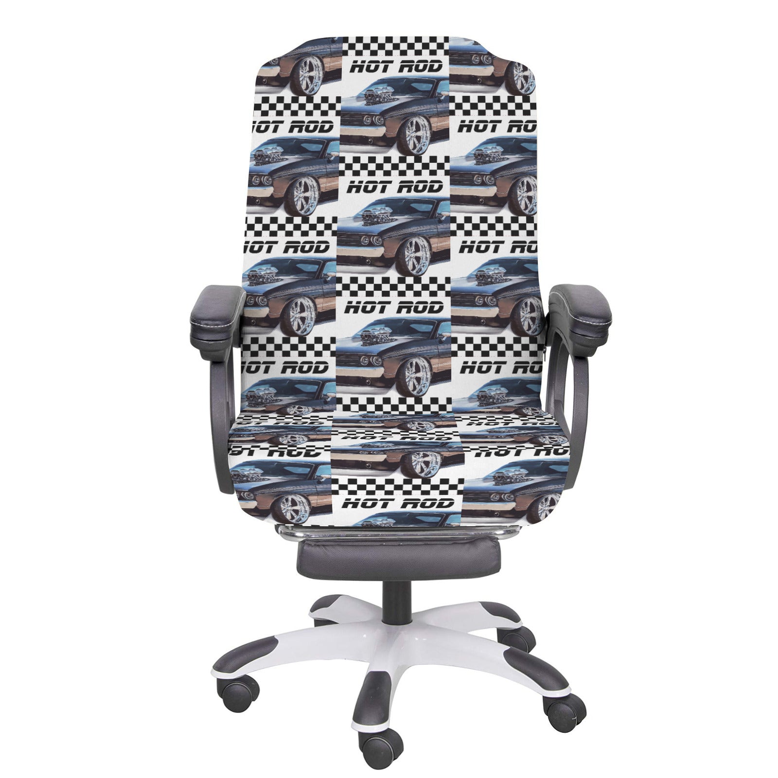 Hot Rod Muscle Car Office Chair Cover (Made in USA)