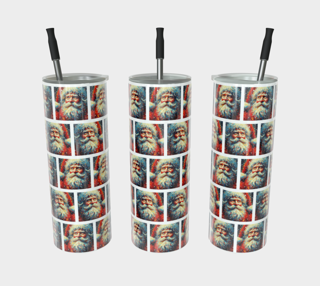 Santa Claus Holiday Stainless Steel 20 oz Tumbler