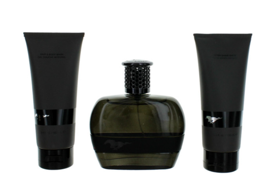 Mustang Black by Mustang 3-piece Gift Set for Men