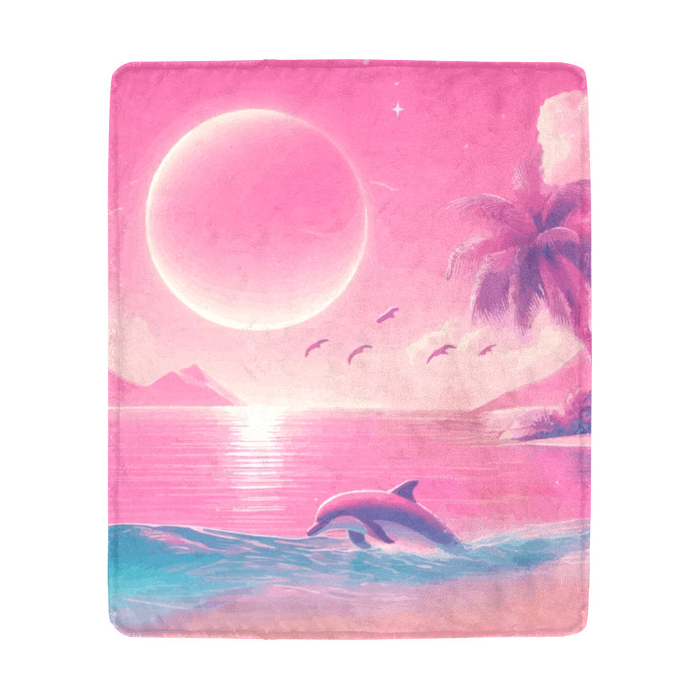 Pink Dolphin Ultra-Soft Micro Fleece Blanket 50