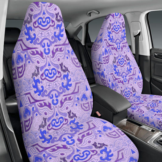 Tribal Purple Pattern Car Seat Covers (Set of 2) | Ships from USA