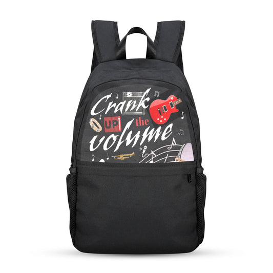 Crank Up the Volume Casual Backpack (Upper Part Printing) (Model 1753)