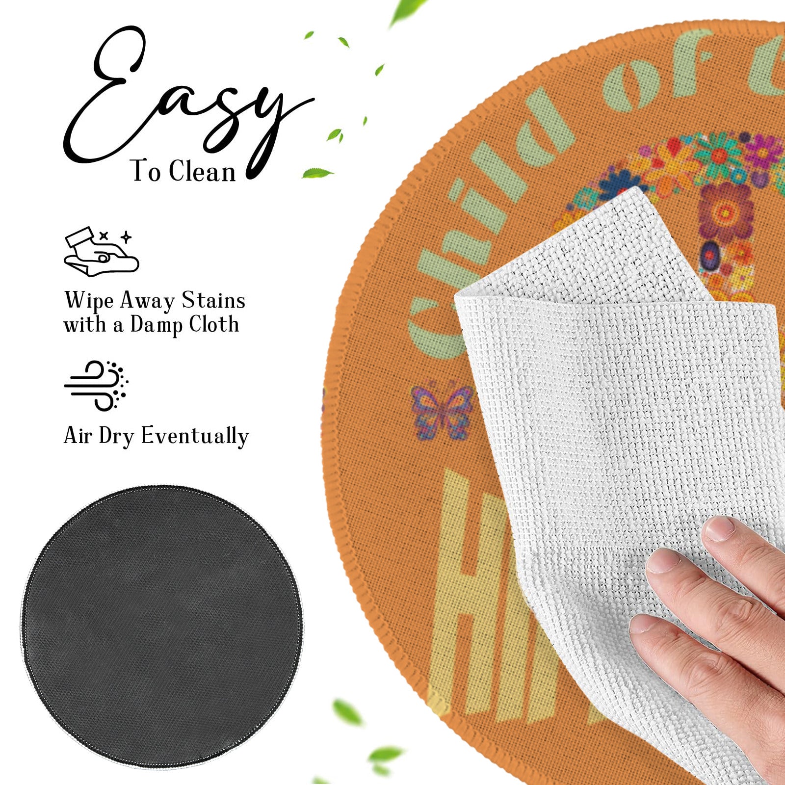 Child of the 70s Custom Round Placemat - 4 pack (Made in USA)