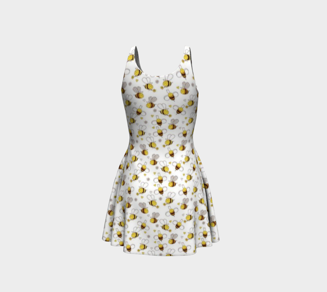 Bee-Youtiful Honey Bees Short Flare Dress