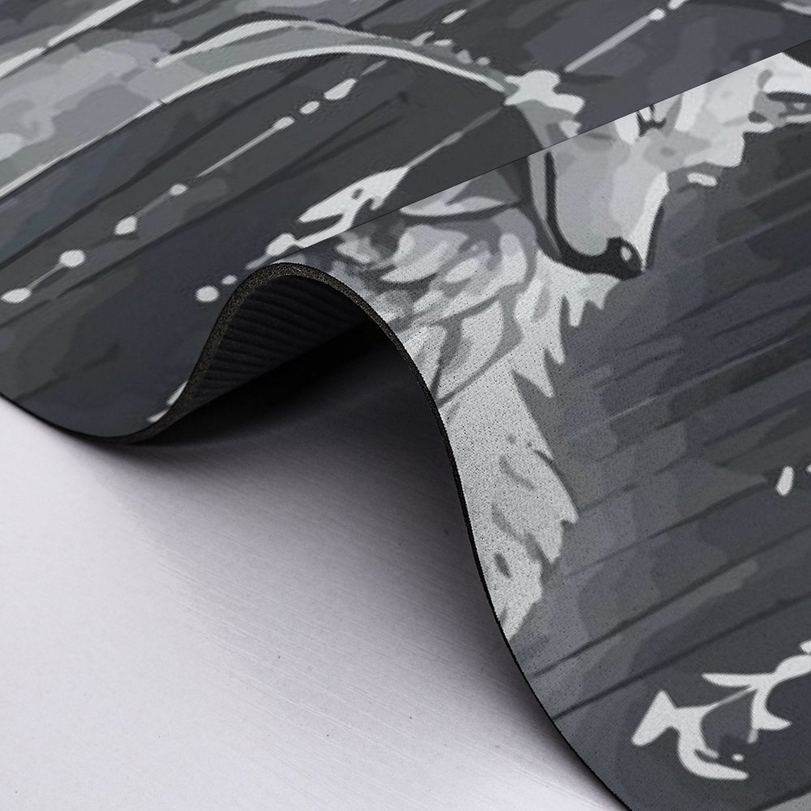 Ethereal Wolf in the Moonlight Design Diatomaceous Earth Bath Mat | Ships from USA