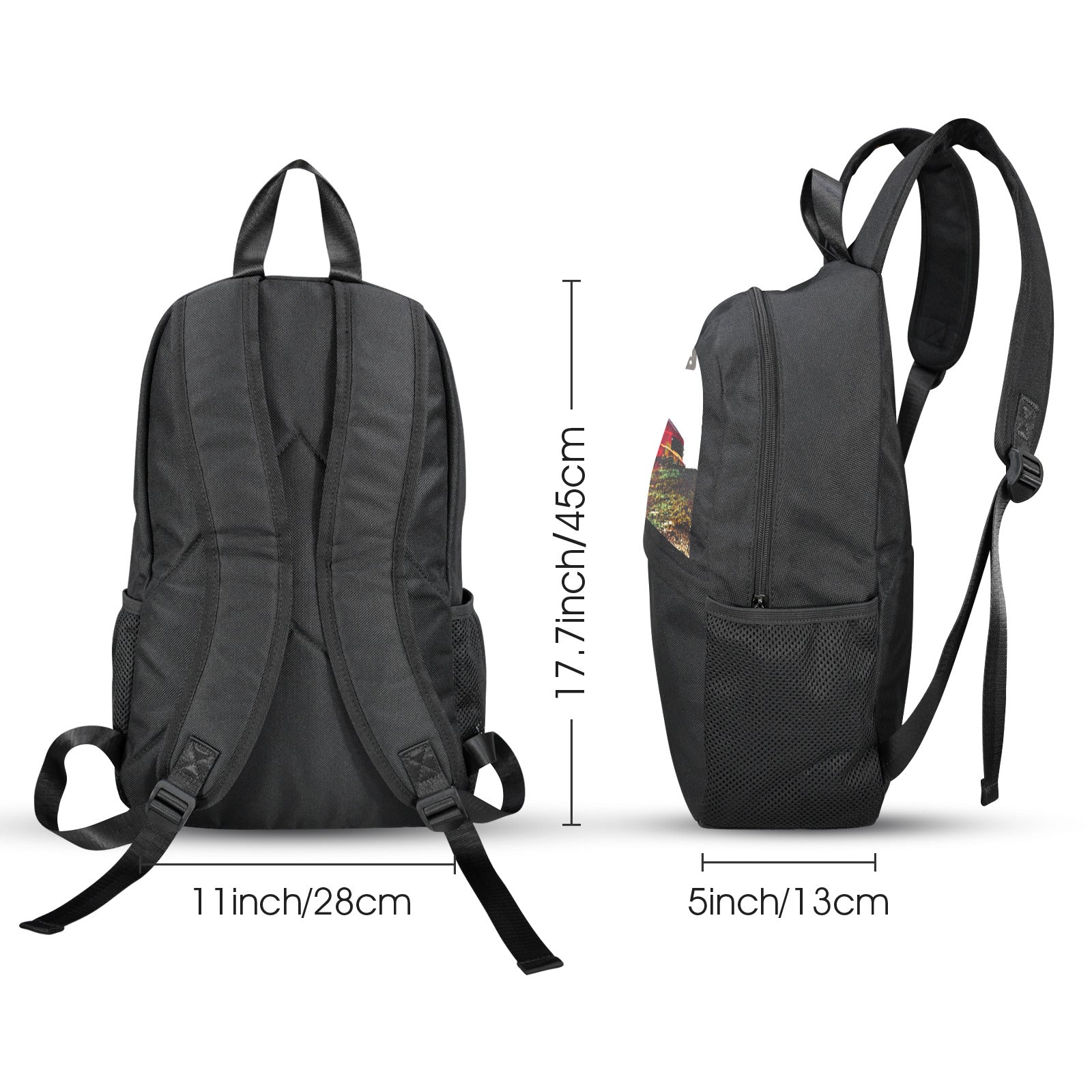 This is How I Roll Casual Backpack (Upper Part Printing) (Model 1753)