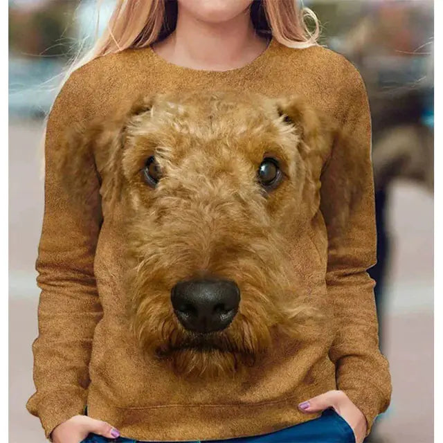 Kawaii 3D Printed Cute Animal Sweatshirt for Women