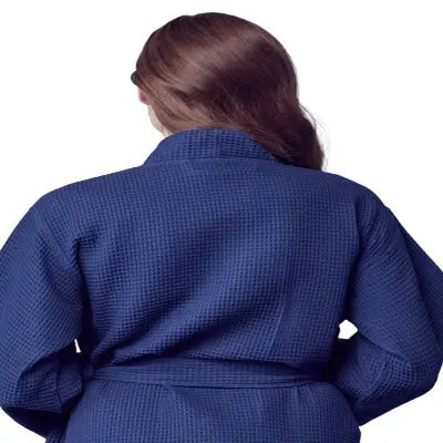 Knee-Length Waffle Robe for Women