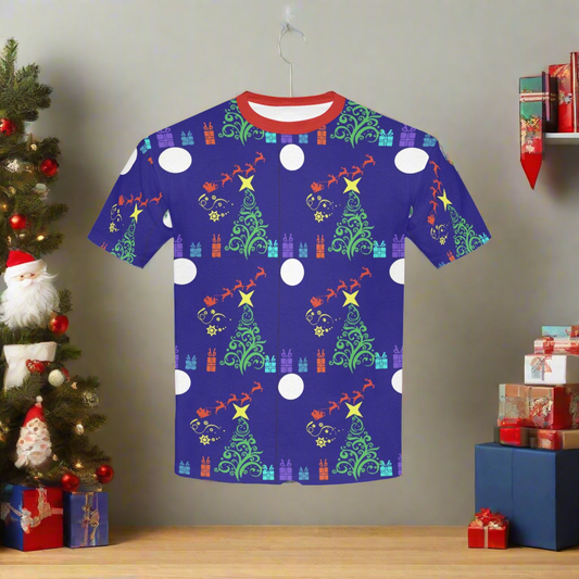 Child's Magical Santa Sleigh Printed T-shirt (Made in USA）