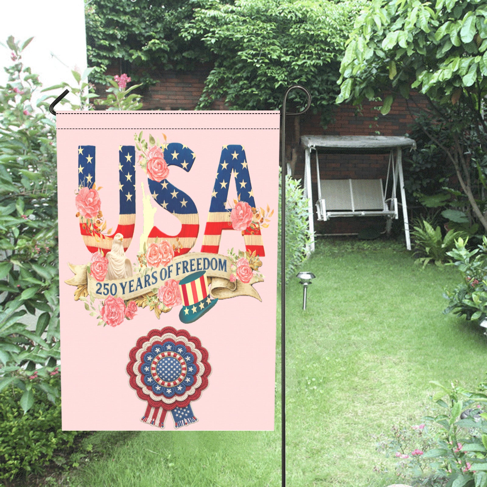 USA 250 Years Garden Flag 12‘’x18‘’(Twin Sides)