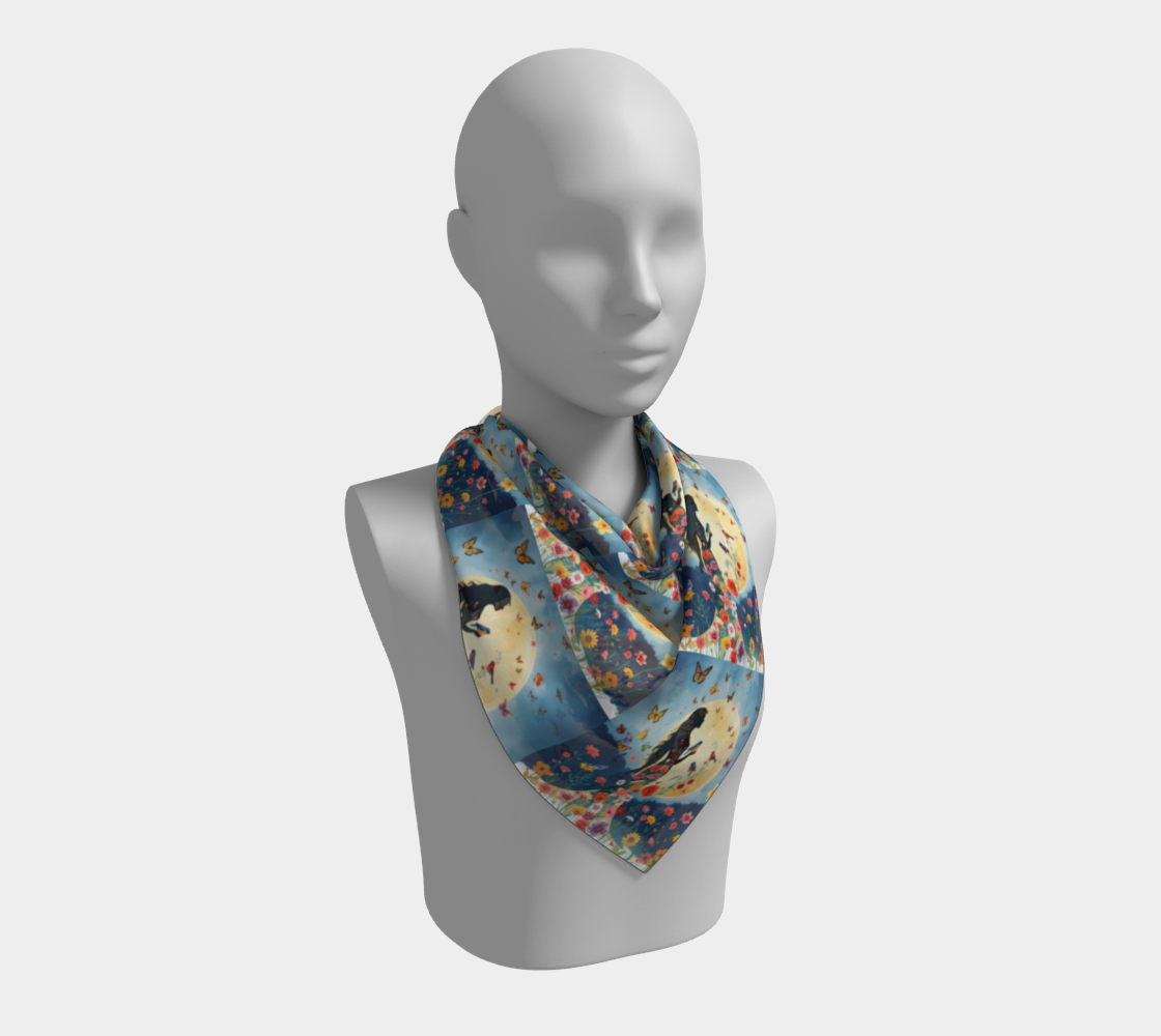 Woman in the Moonlight Square Scarf