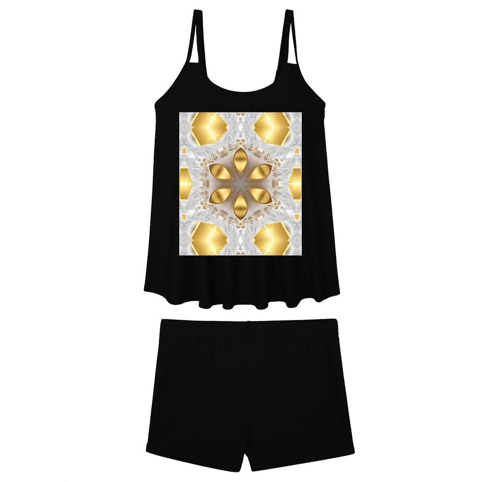 Golden Design Tankini 2-Piece Swimsuit for Women (Made in USA)