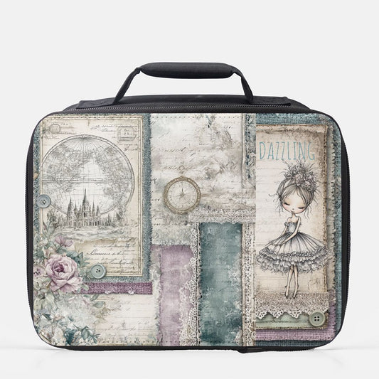 Ballerina Lavender Patchwork Insulated Lunch Box