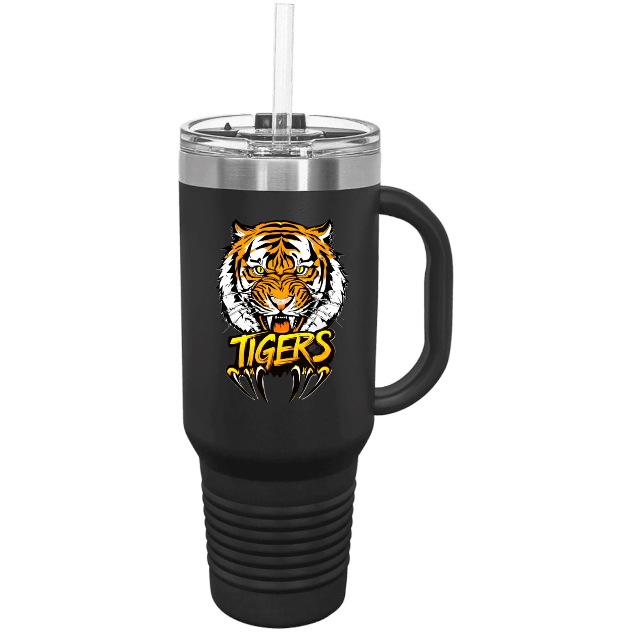 Tiger with Claws Polar Camel 40 oz. Travel Mug with Handle & Straw
