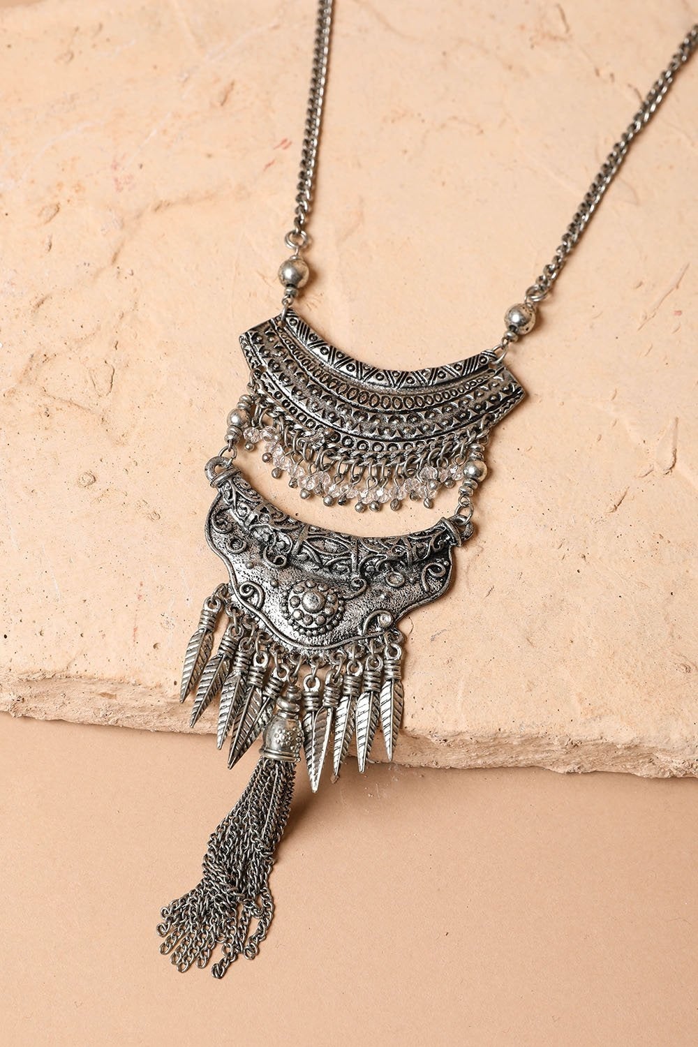 Boho Tassel Statement Necklace