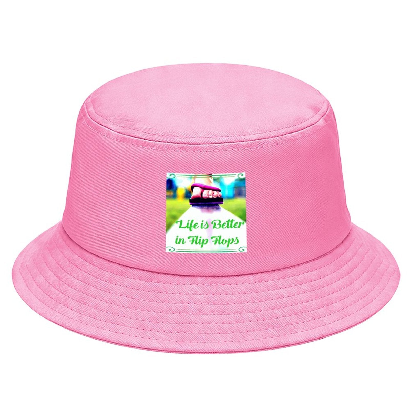 Life is Better in Flip Flops Children’s Bucket Hat (Front Printing)