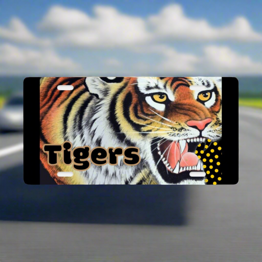Tigers Fan Vanity License Plate