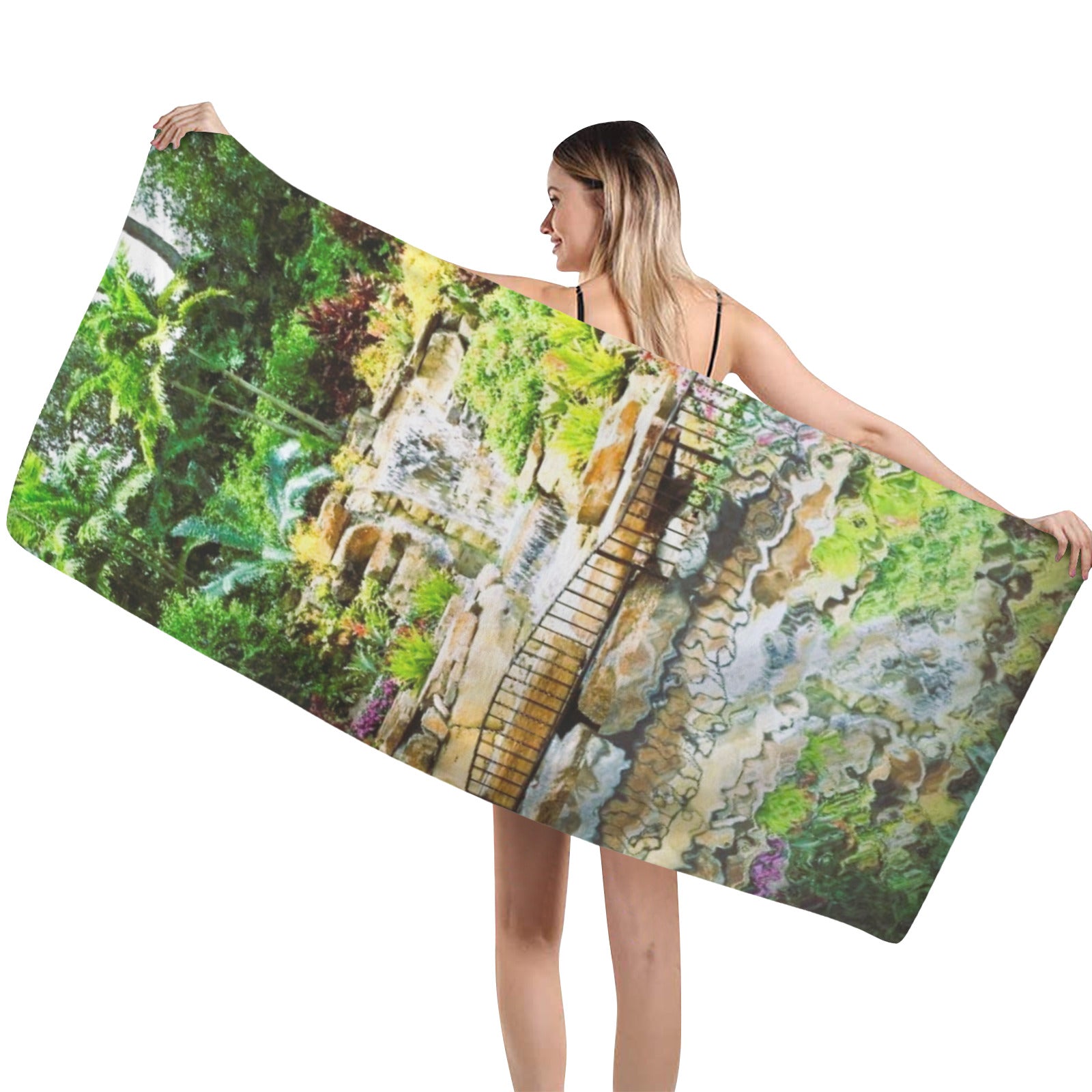 Tropical Waterfall Bathroom Decor Bundle