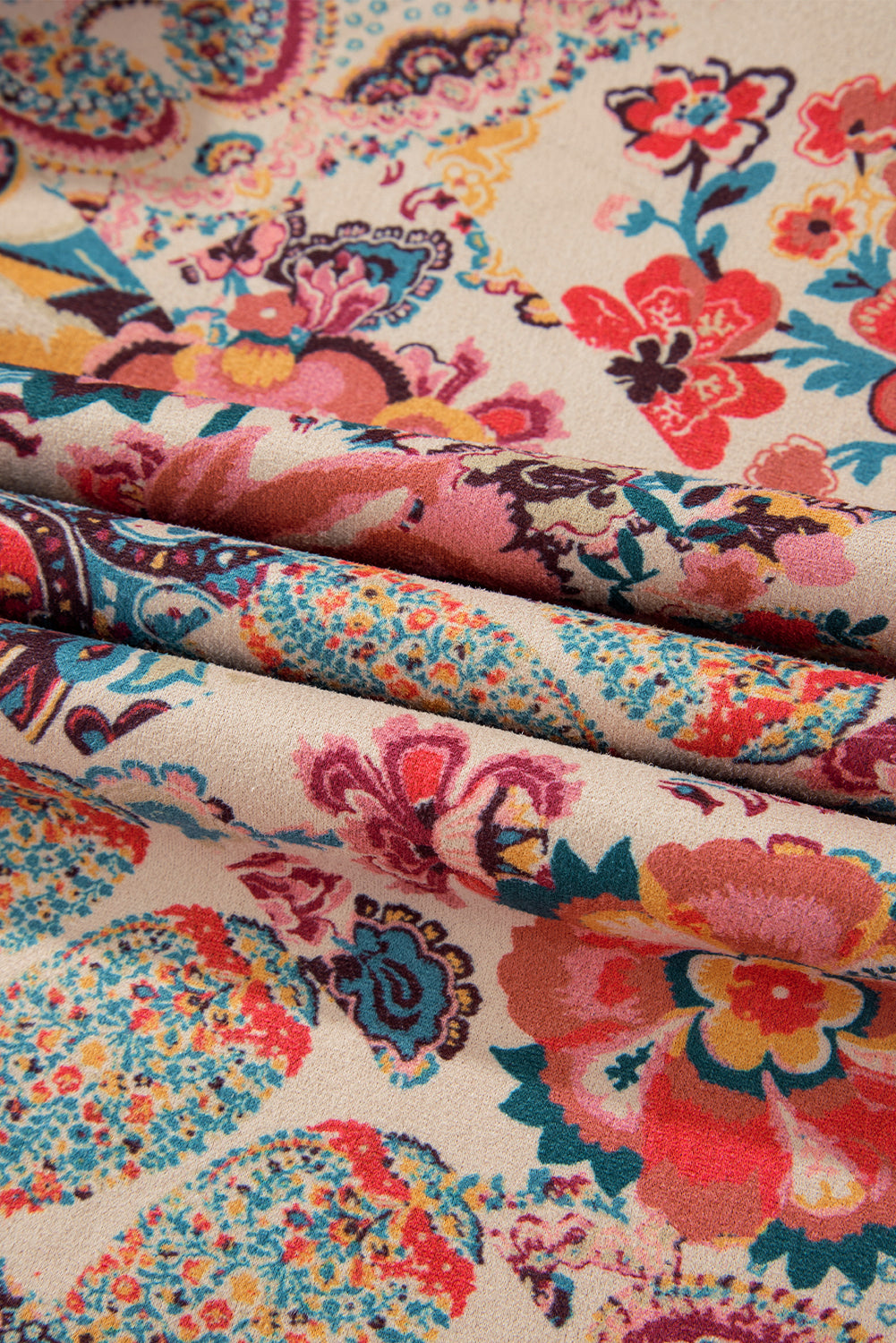 Women's Floral Sherpa Lined Hooded Jacket