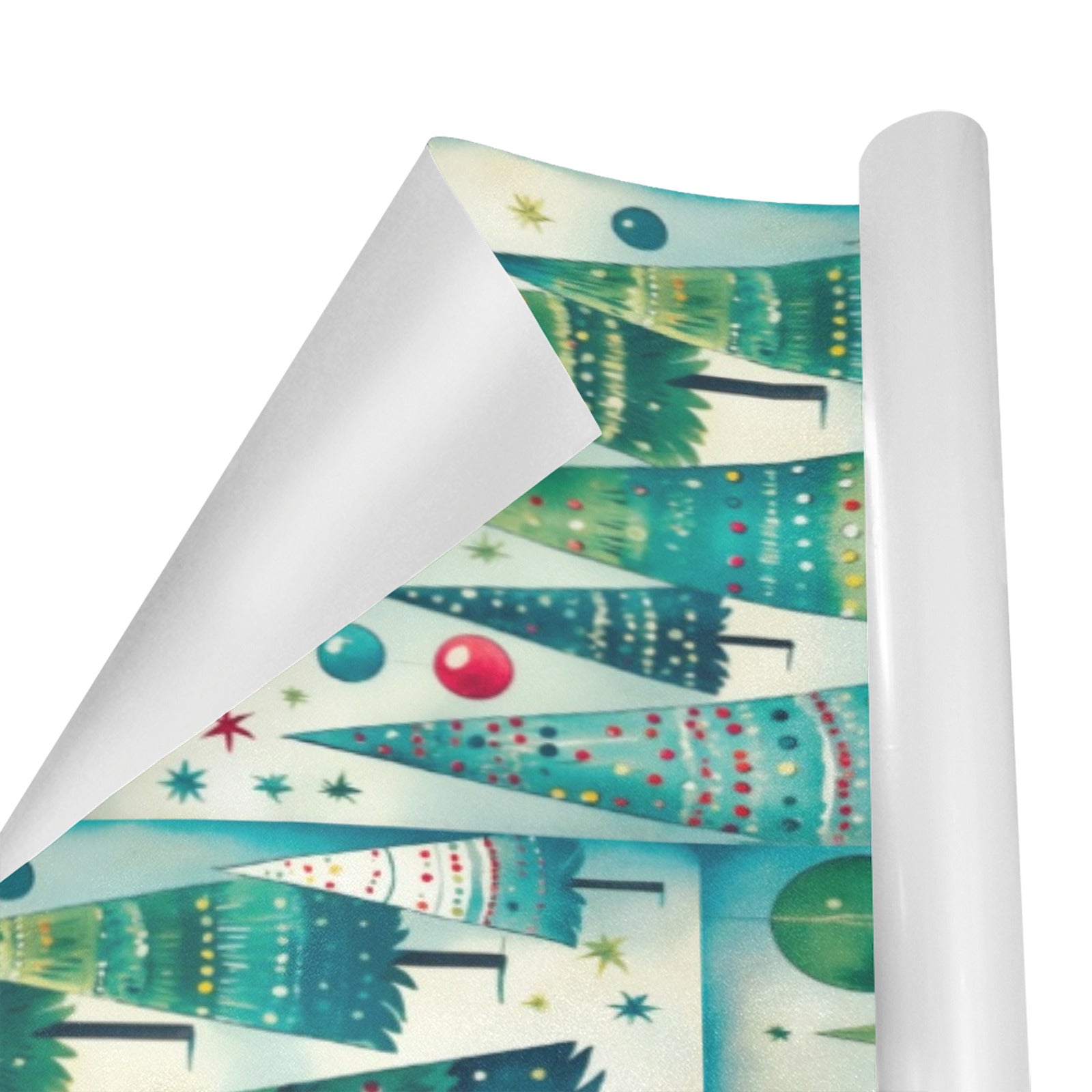 Vintage Christmas Trees Gift Wrapping Paper 58