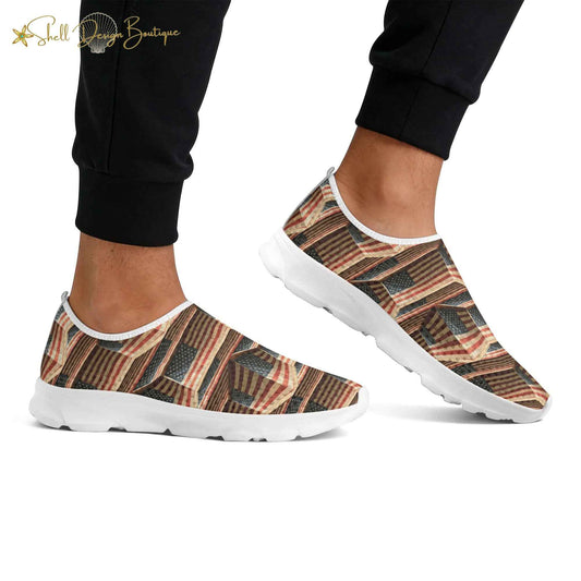3D USA Flags Lightweight Adult Yoga Shoes Home Shoes | Shipped in US