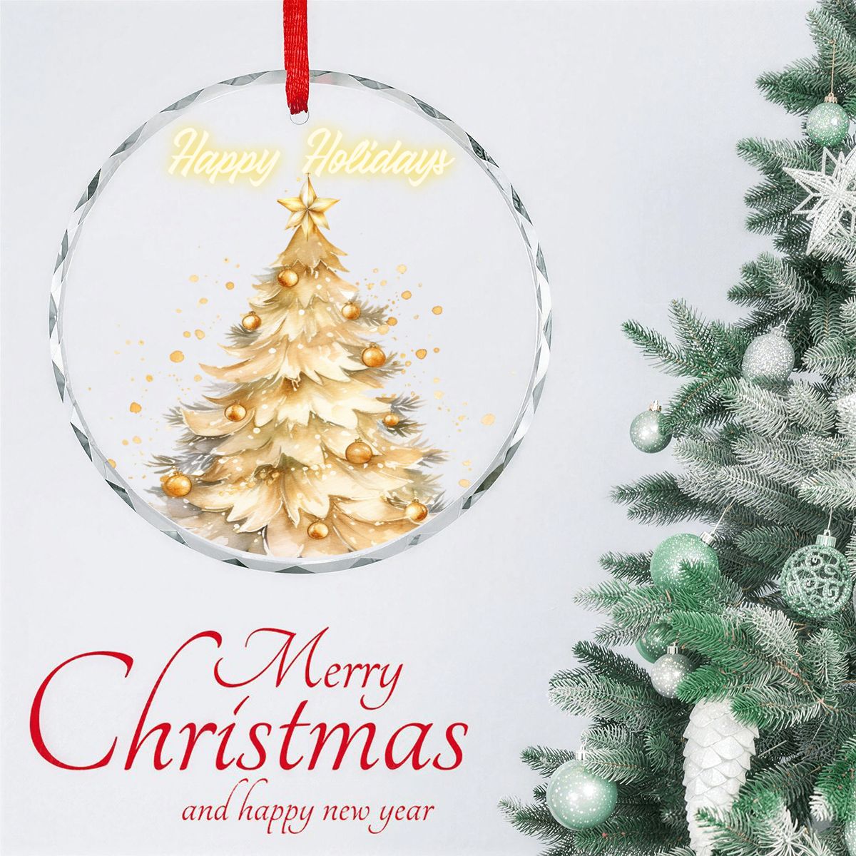 Round Glass Christmas Ornament (Made in USA) sianybdesignsElegantGoldChristmasstarsoftandinvitinglig625b0fca50ed4081916351826163c652 sianybdesignsElegantGoldChristmaschristmastreesoftandin5c22f21e5583