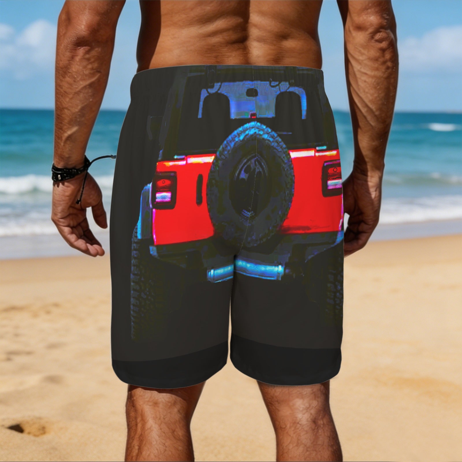 Buckle Up! 4-wheel Drive Men's All Over Print Swim Shorts | Ships from USA