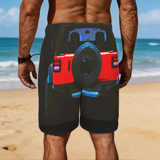 Buckle Up! 4-wheel Drive Men's All Over Print Swim Shorts | Ships from USA