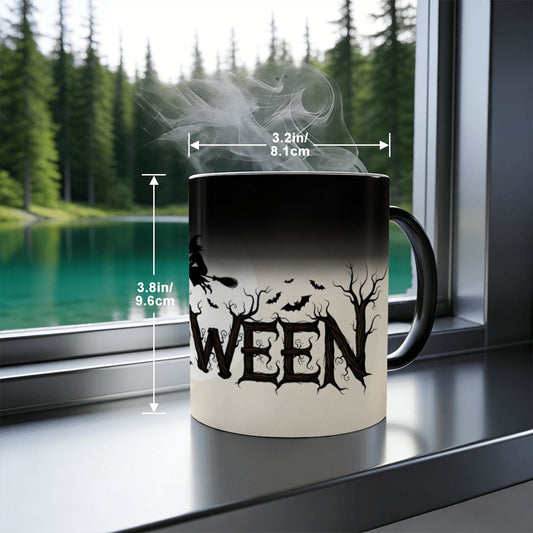 Happy Halloween Color Changing 11 oz Coffee Mug (Made in USA)